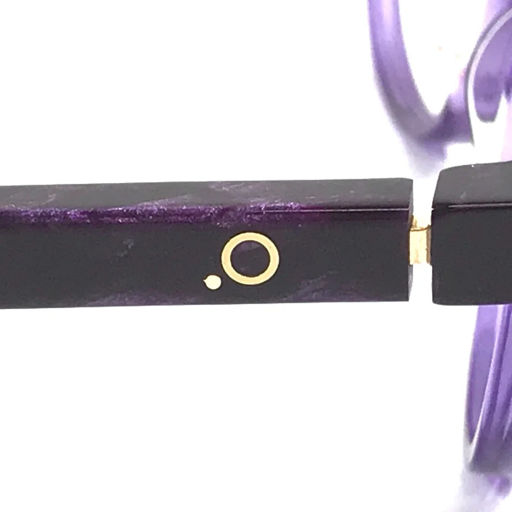 Etnia Barcelona Eyeglasses Frames ASTERIA PU Purple Marble Cat Eye 52-16-138